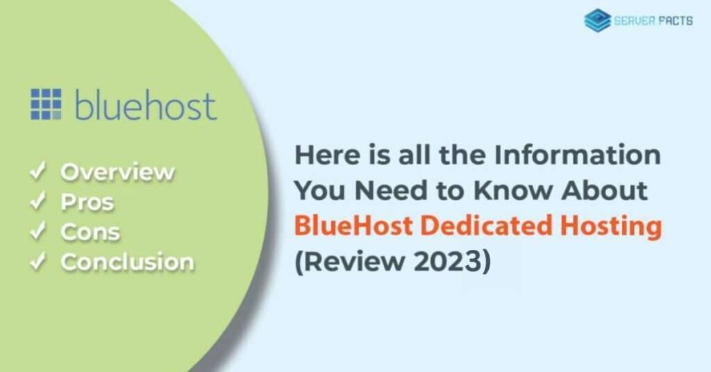 Best BlueHost Dedicated Hosting Review