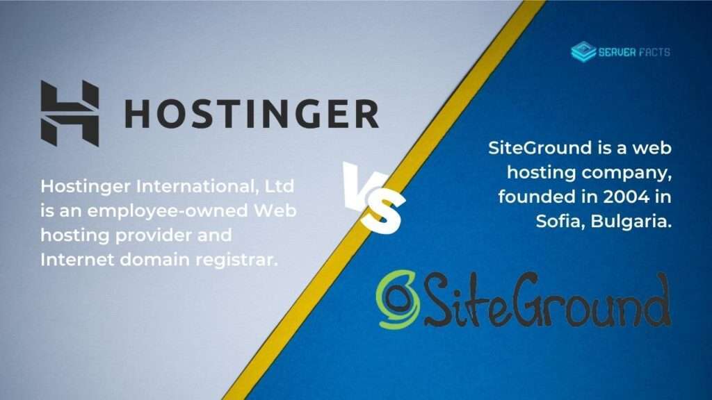 hostinger vs siteground